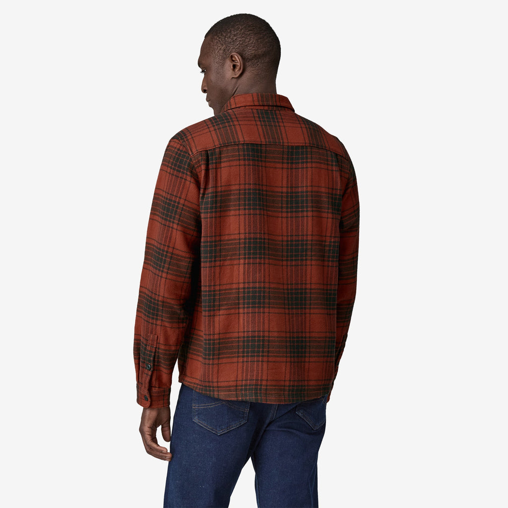 Patagonia Camicia mod. Fjord Flannel Shirt Men cod. 42401 col. Cascade: Burnished Red