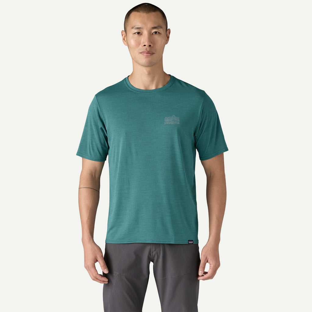 PATAGONIA T-shirt Men's Capilene® Cool Daily Graphic Shirt cod. 45235 WETLAND BLUE X-DYE