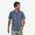 Patagonia camicia uomo a manica corta in misto cotone Men's Go To Shirt Dirt Bags: Stone Blue