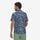 Patagonia camicia uomo a manica corta in misto cotone Men's Go To Shirt Dirt Bags: Stone Blue