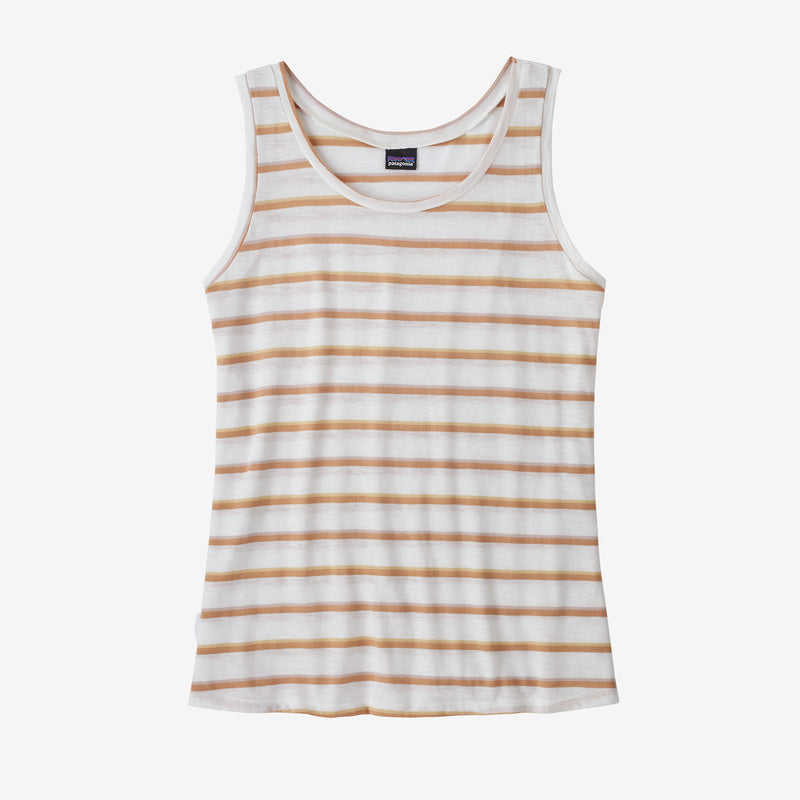 Patagonia Women's Mainstay Tank Top Canotta da donna Sunset Stripe: Birch White