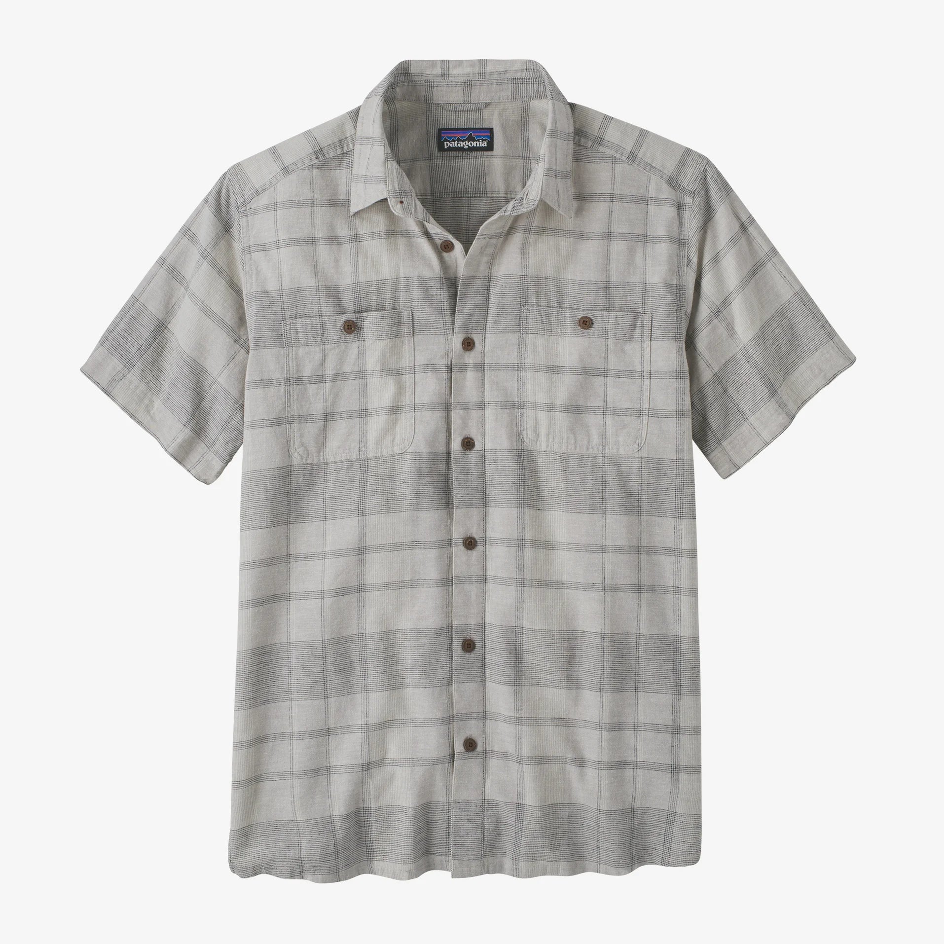 Patagonia Men's Back Step Shirt Salt Grey Camicia uomo a manica corta