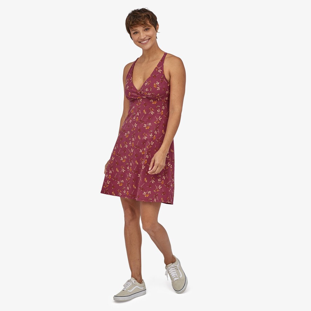 Patagonia Women's Amber Dawn Dress Vestito in cotone donna Star Pink floreale