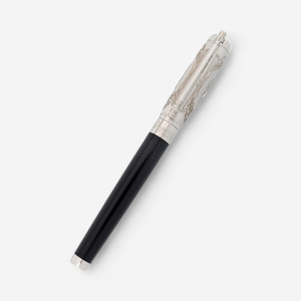 S.T. Dupont Conquest of the Wild West Black & Silver Lacquer & Palladium Fountain Pen (M) 410065