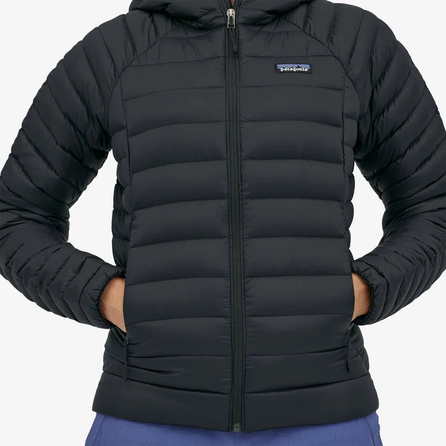 Patagonia Women's Down Sweater Hoody Giacca Piumino da donna Black