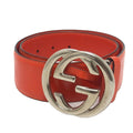 Gucci Belt GG Logo 032 194 Leather Orange