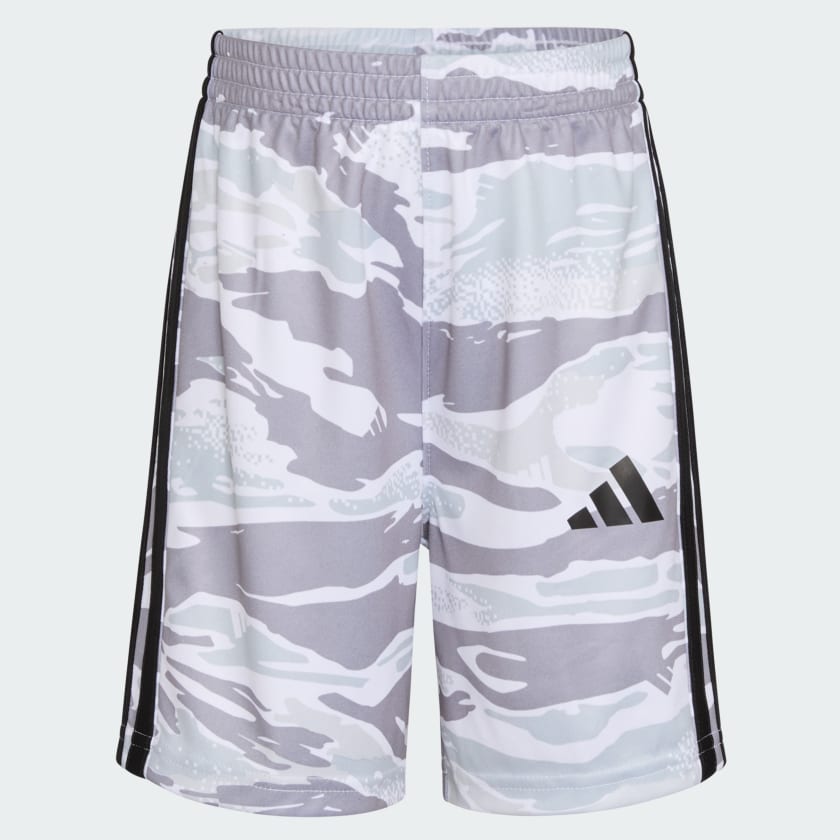 Kids' adidas adidas Two-Piece Short Sleeve Cotton Tee and Elastic Waistband Printed Shorts Set