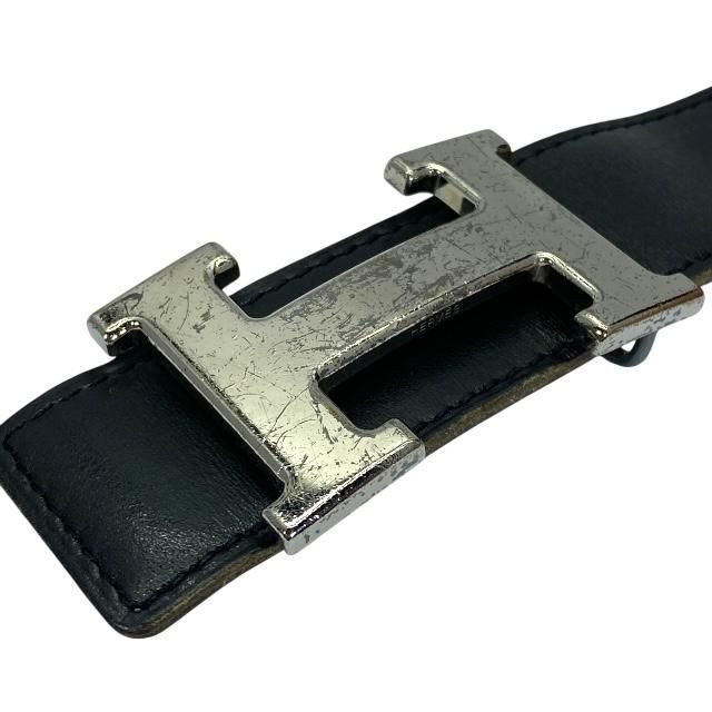 Hermes Belt Constance Accessory Small Item Reversible Leather Black