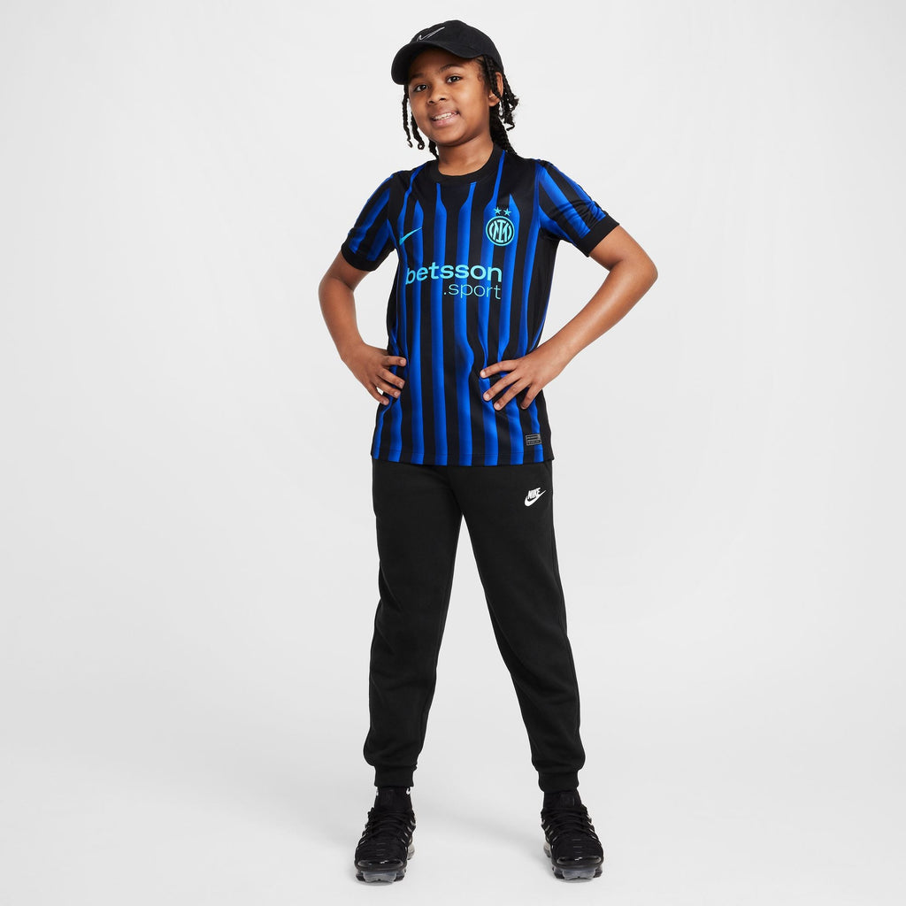 Nike Inter Milan 2025/26 Stadium Home Big Kids' Dri-FIT Soccer Replica Jersey