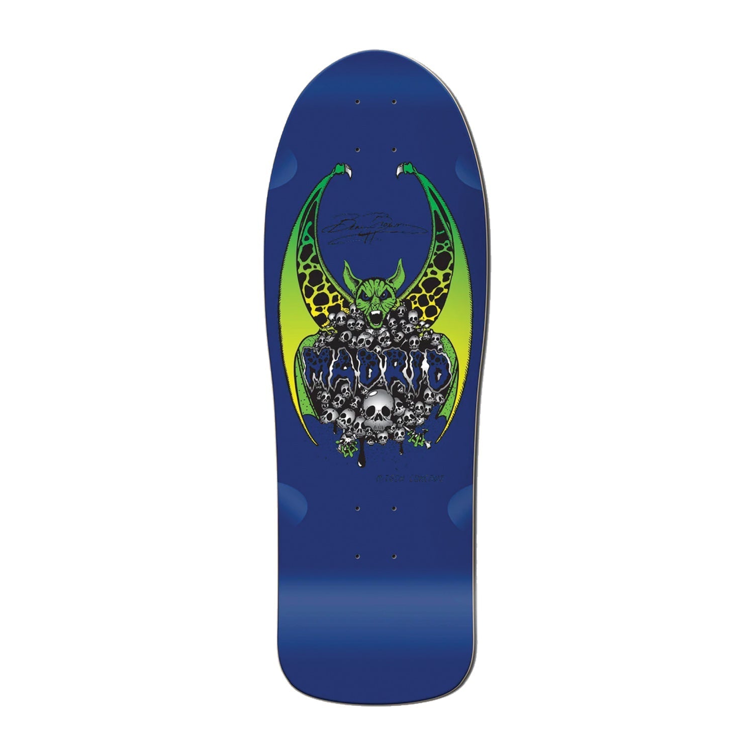 Madrid Deck Beau Brown Re-Issue Blue 10.37" x 30.62" Old School