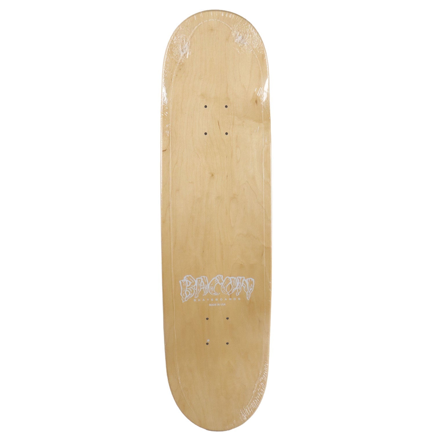 Bacon Skateboard Deck Logo Veneer Purple 9.0" x 32.75"