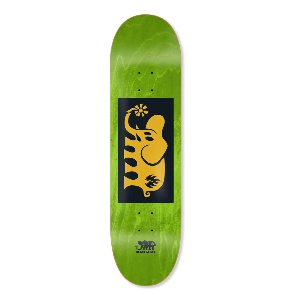 Black Label Skateboard Deck Elephant Block Yellow Assorted 8.25" x 32.12"