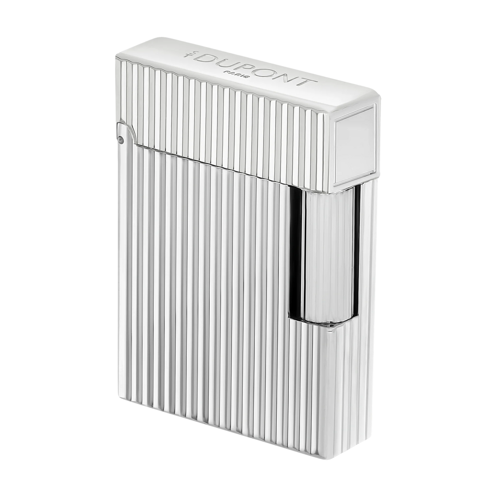 S.T. Dupont Ligne 1 Guilloche Palladium Lighter/Briquet C14021