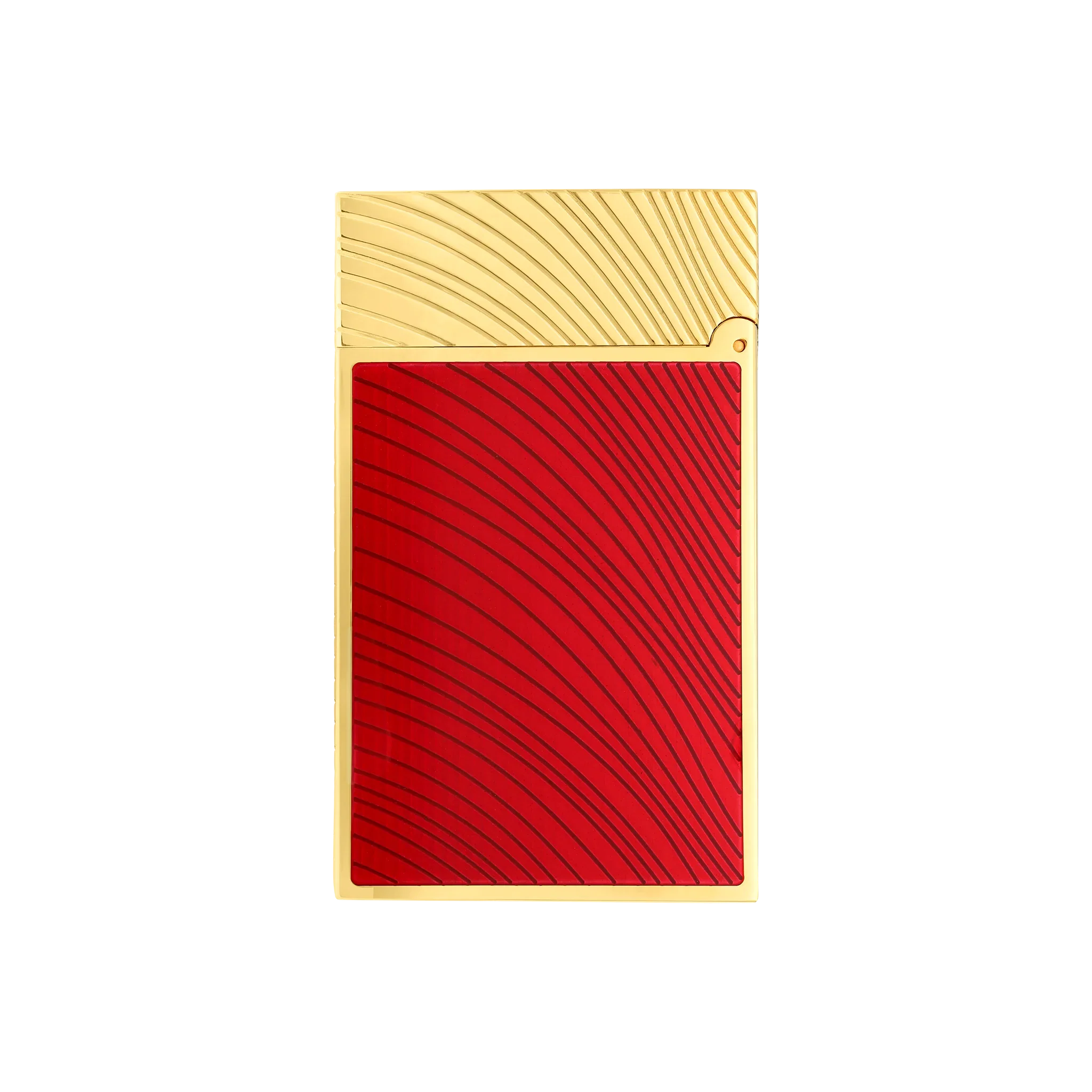 S.T. DUPONT Ligne 2 Horse Mane Guilloche Red/YG Lighter/Briquet C16080CL