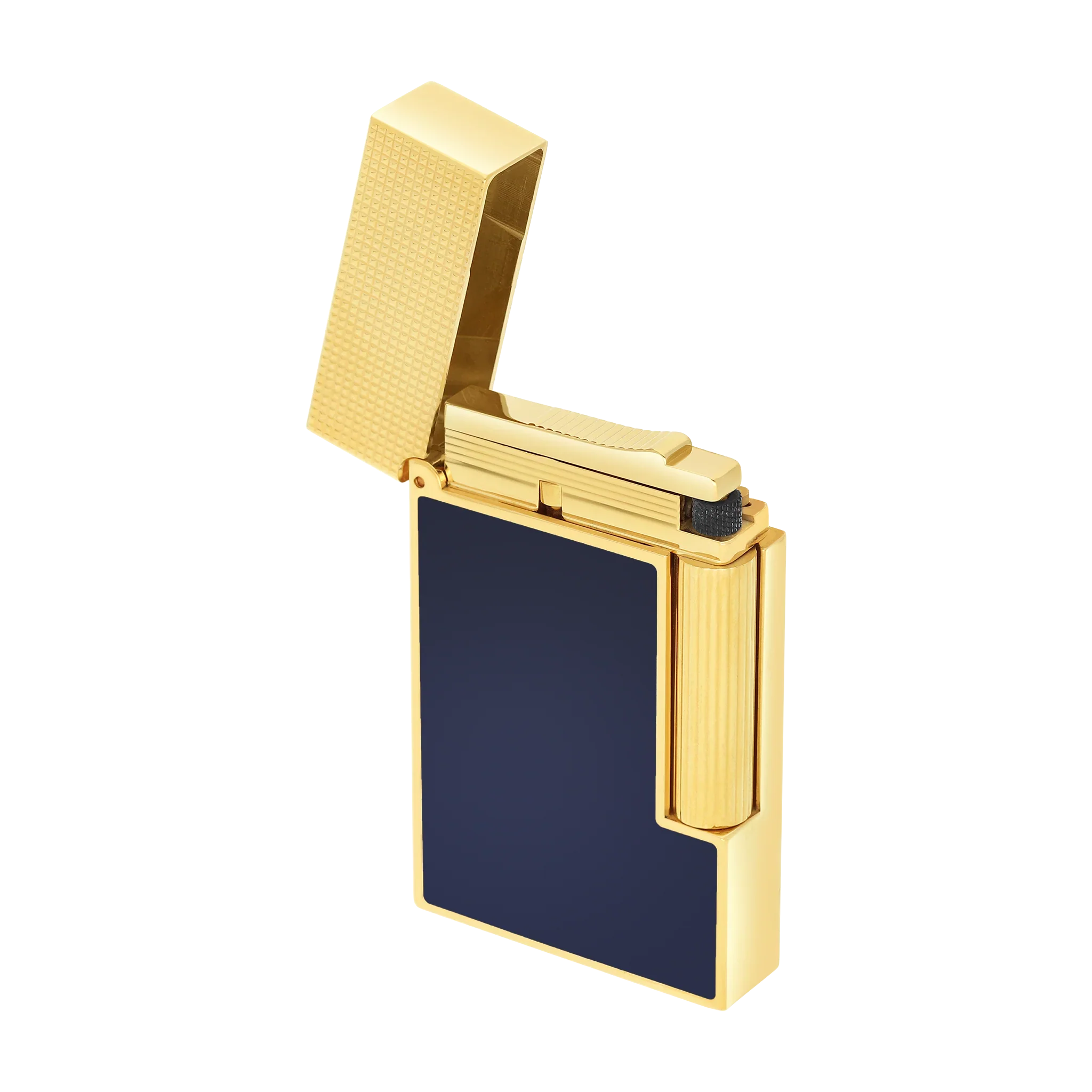 S.T. DUPONT Ligne 2 Micro Diamond Head Dark Blue Lighter/Briquet C16457
