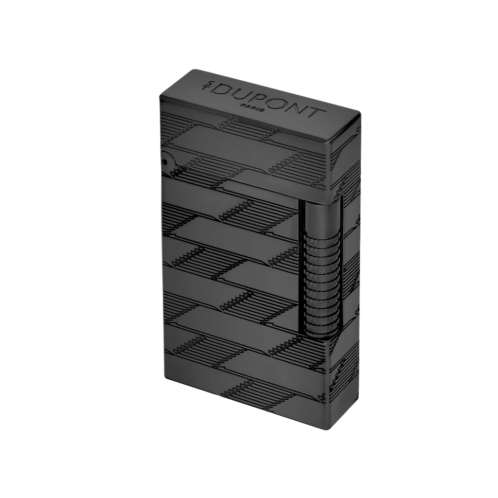 S.T. Dupont Le Grand Guilloche Monogram 1872 Black Lighter/Briquet C23179