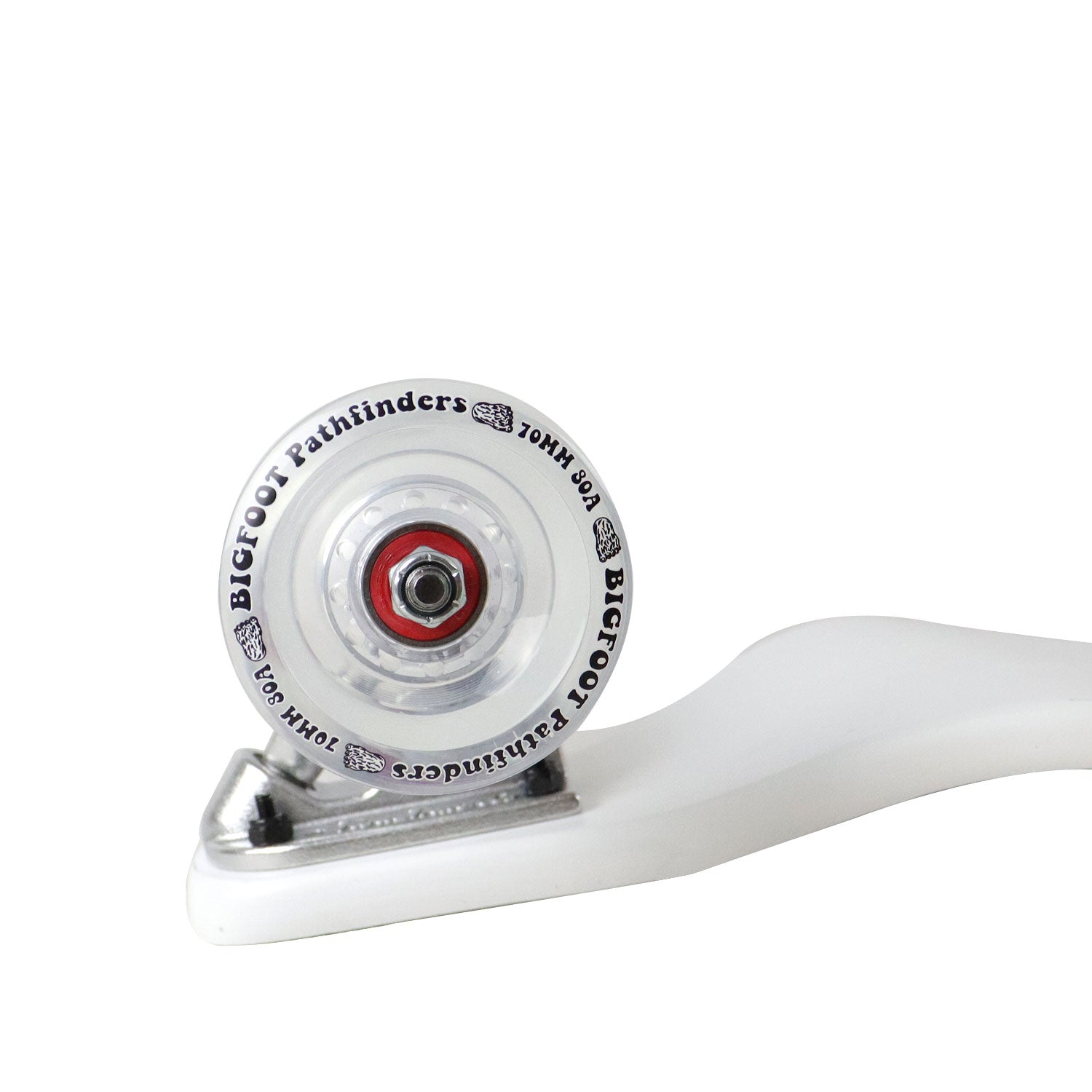 Moose Drop Down Longboard Complete (White) with Paris Trucks, Bigfoot Wheels