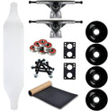 Moose Longboard Complete 8" x 40" Canadian Maple Drop Down Dipped White