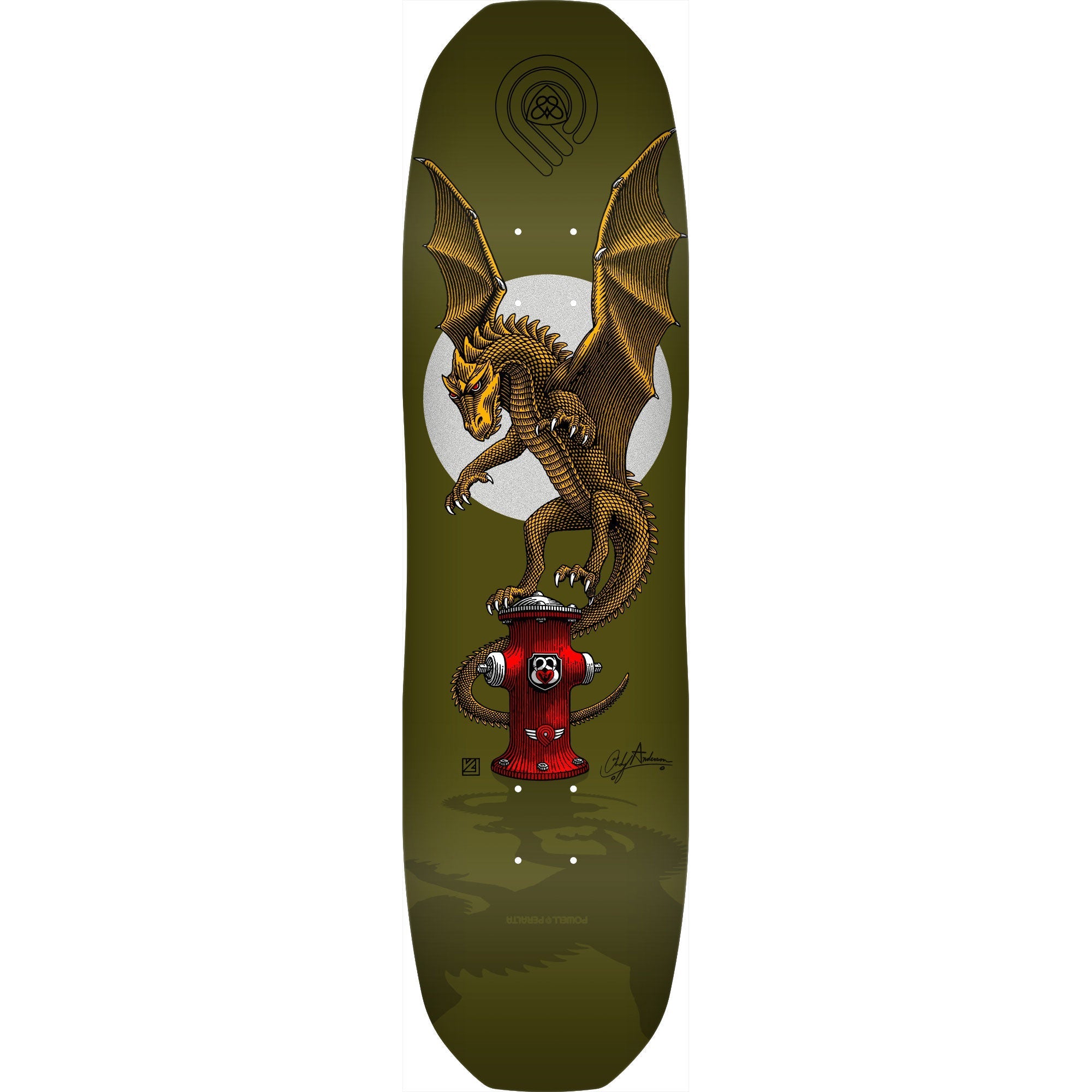 Powell Peralta Skateboard Deck Andy Anderson Hydrant Maple 8.4" x 32.03"