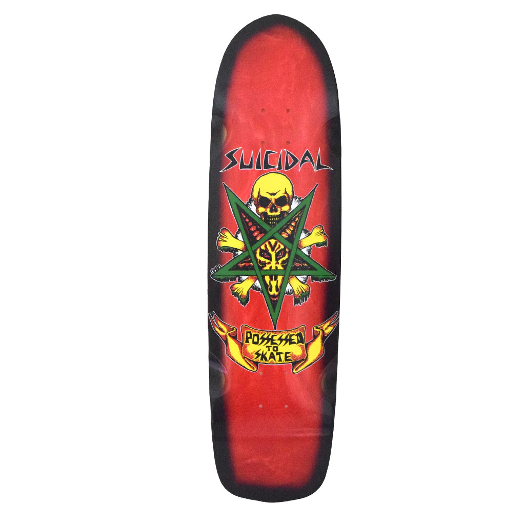 Dogtown Skateboard Deck Suicidal Skates Possessed to Skate Pool Red/Black 8.75" x 32.5"
