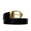 Louis Vuitton Belt Ceinture Classic Black Noir Epi Waist 88 30