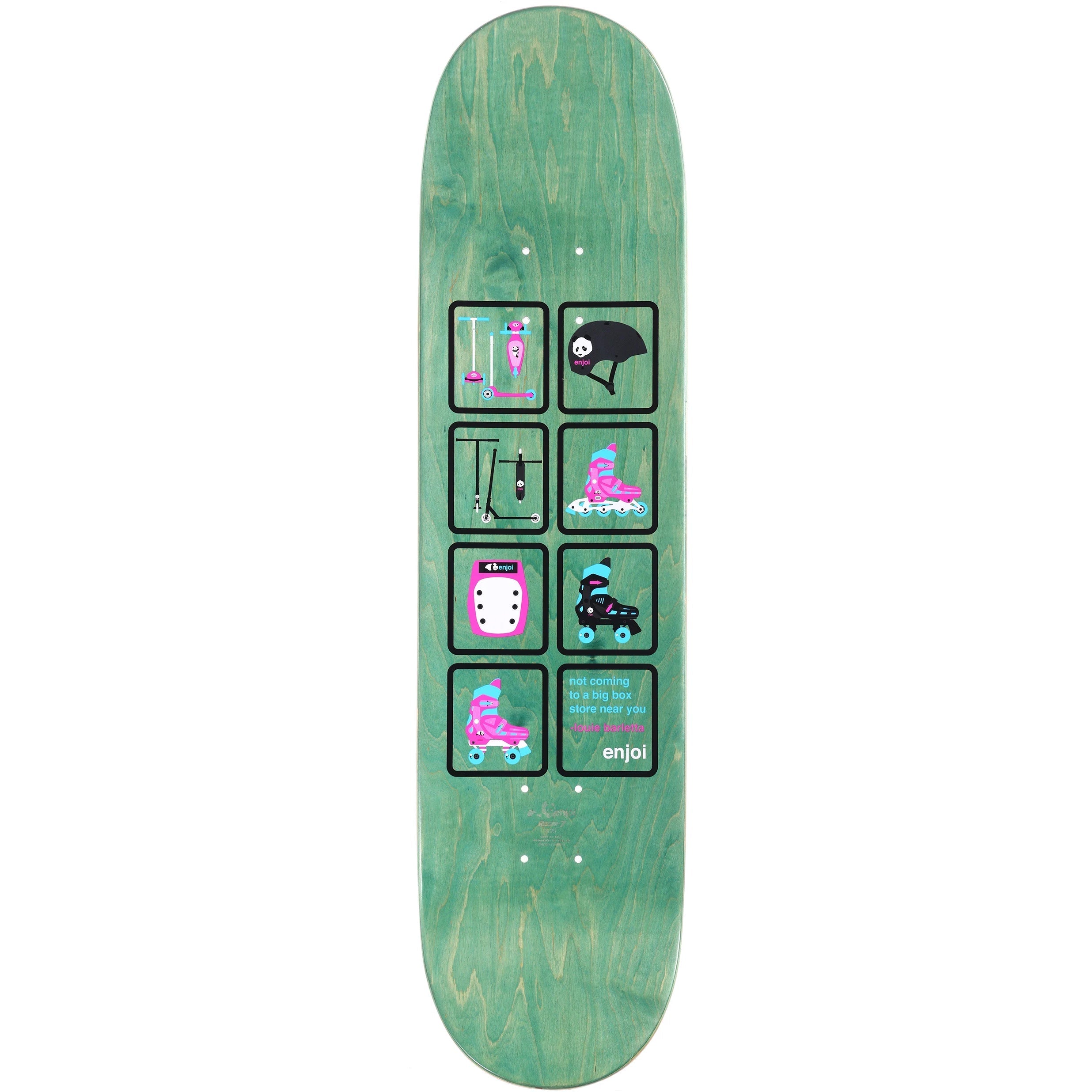 Enjoi Skateboard Deck Big Box Scooters 8.0" x 31.63"