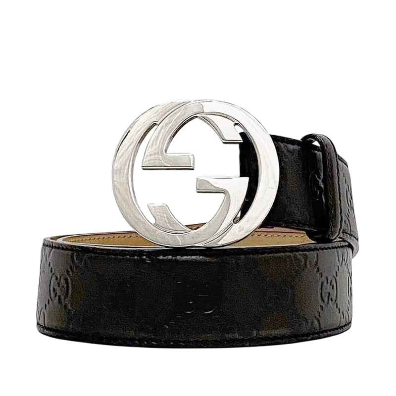 Gucci Belt Brown Cima Interlocking