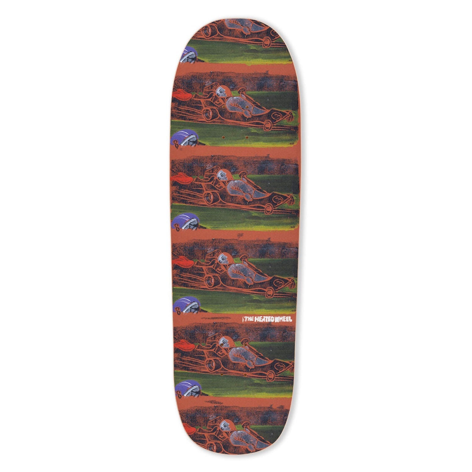 The Heated Wheel Skateboard Deck Cart Jammer 9.25" x 32"
