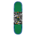 Habitat Skateboard Deck Artisan Apex Stacked Green 8.375" x 32.125"