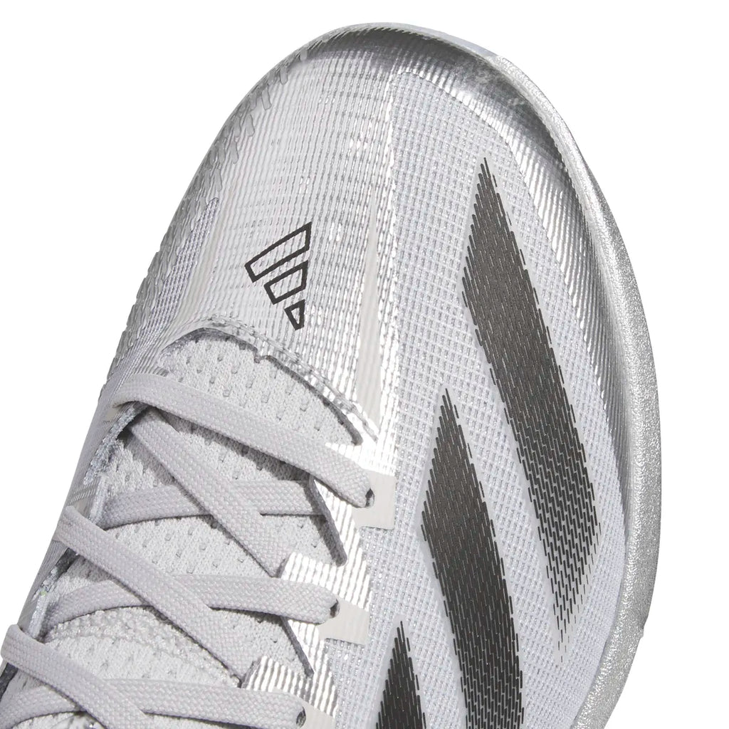 adidas Men's Adizero Electric+ Silver Speed Baseball Cleats