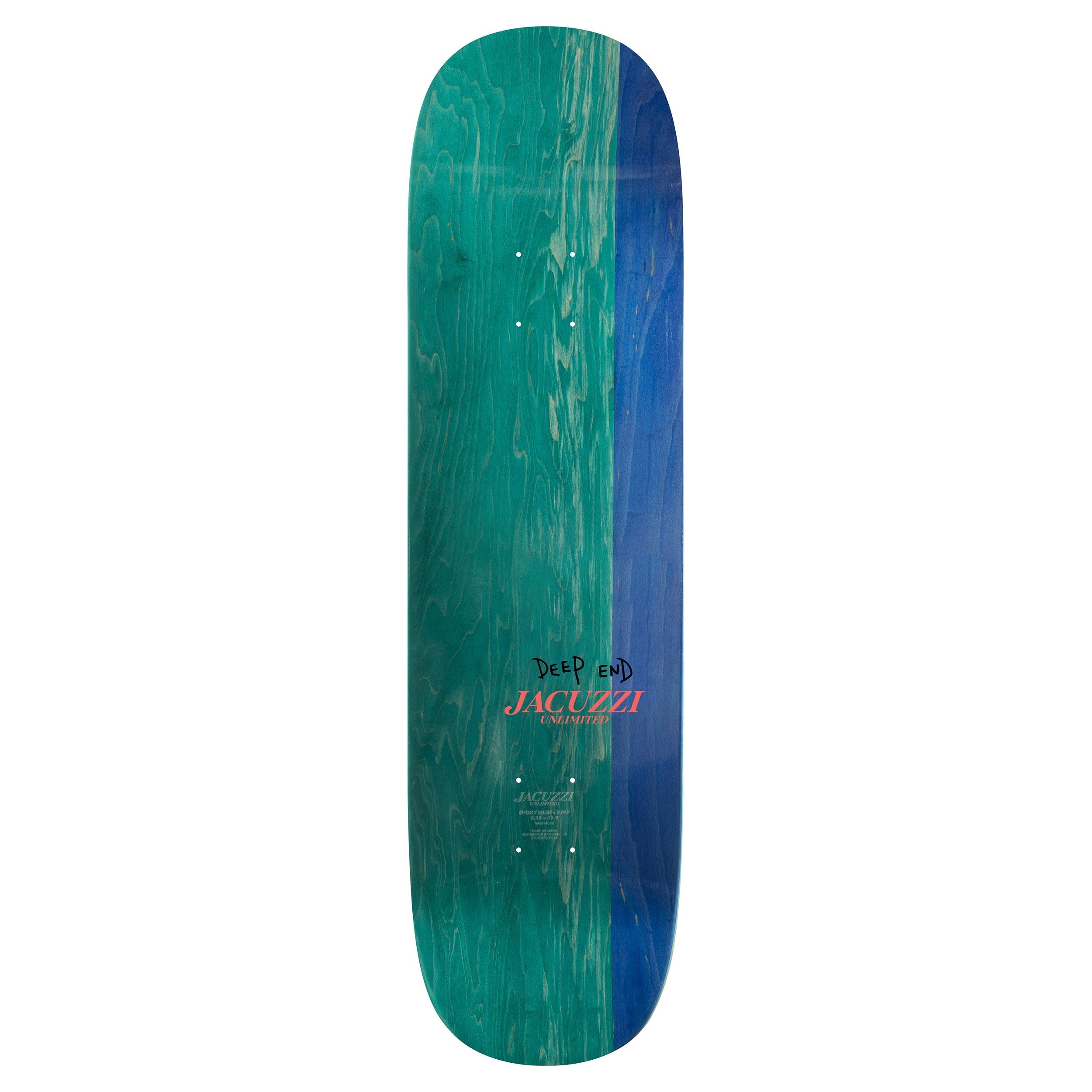 Jacuzzi Skateboard Deck Jake Yanko High Dive 8.75" x 31.95"
