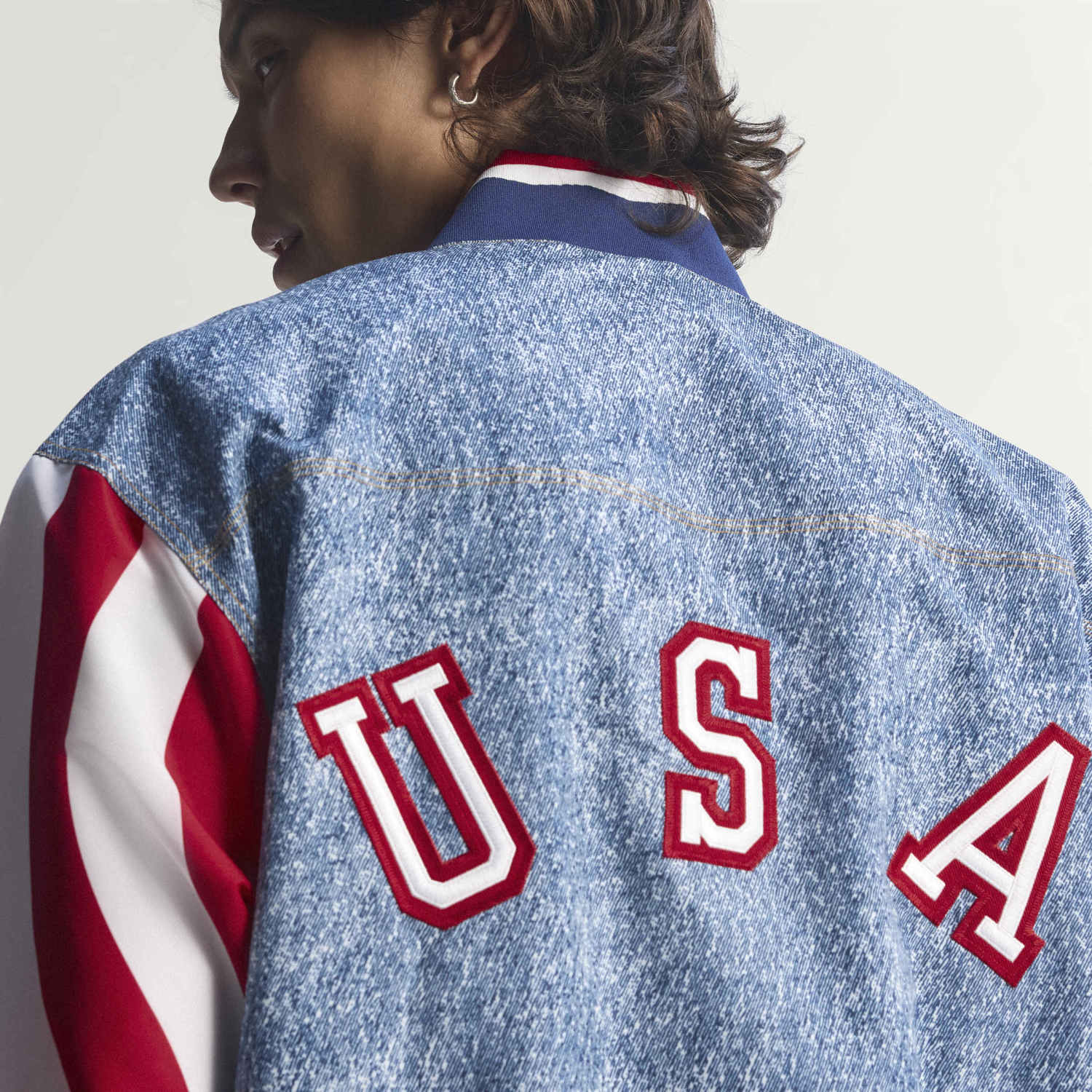 USA 94 Denim Bringback Track Top - Mens