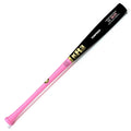KR3 Canadian Rock Maple C271 Torpedo Gold Series Wood Baseball Bat – Gloss Black Barrel / Berry Pink Handle