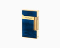 S.T. Dupont Ligne 2 Blue Lacquer and Golden Lighter/Briquet 016134