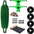 Moose Longboard Complete 9" x 36" Drop Through Stained Green