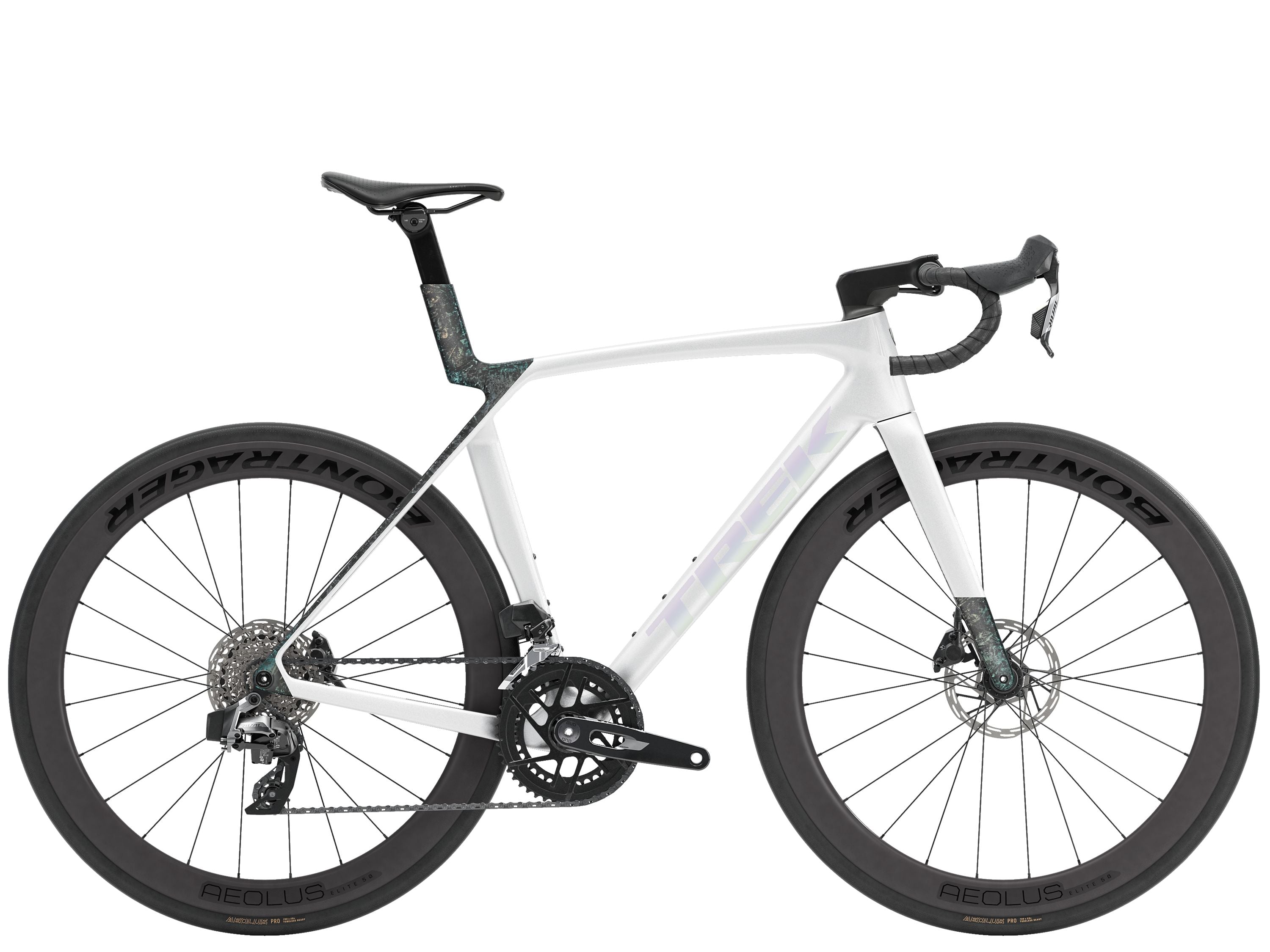 Madone SL 6 AXS L Gloss Crystal White/Matte Deep Smoke