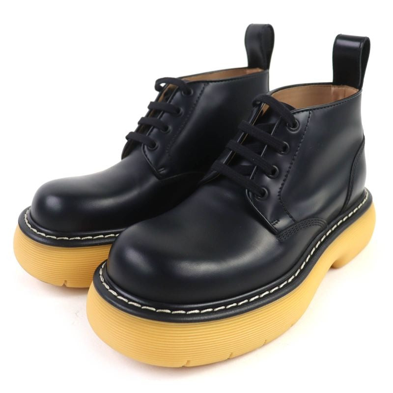 Bottega Veneta 23 SS Leather Bounce Boots Ankle Black 37