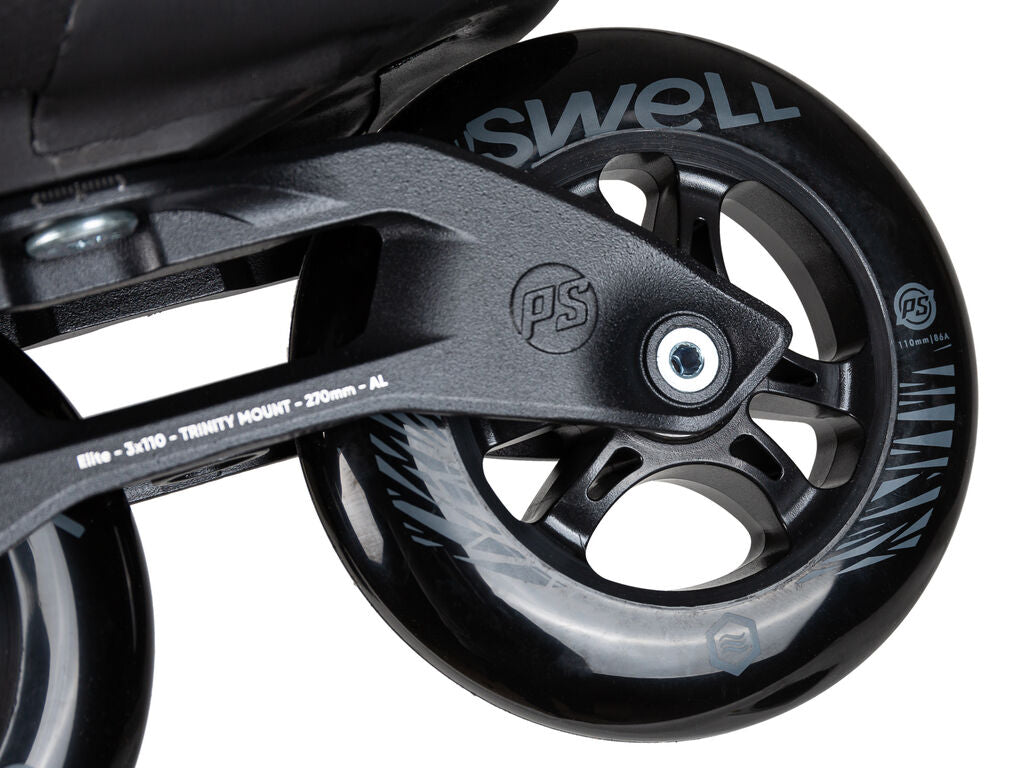 🔥🔥🔥Powerslide Swell Triple Black 110 Trinity Skates