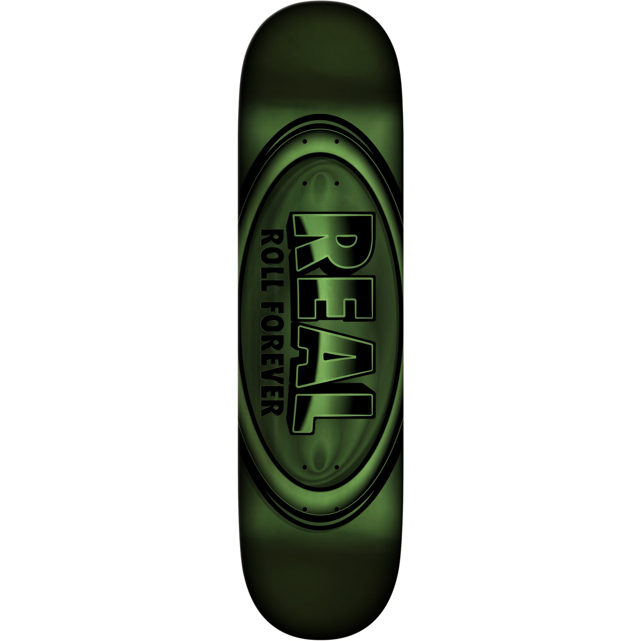 Real Skateboard Deck DBX Oval Full Green 8.5" x 32.62"
