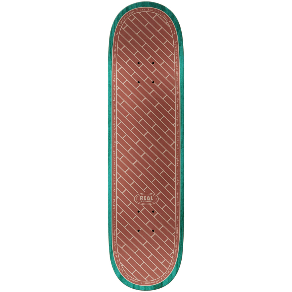 Real Skateboard Deck EMB White 8.25" x 32"