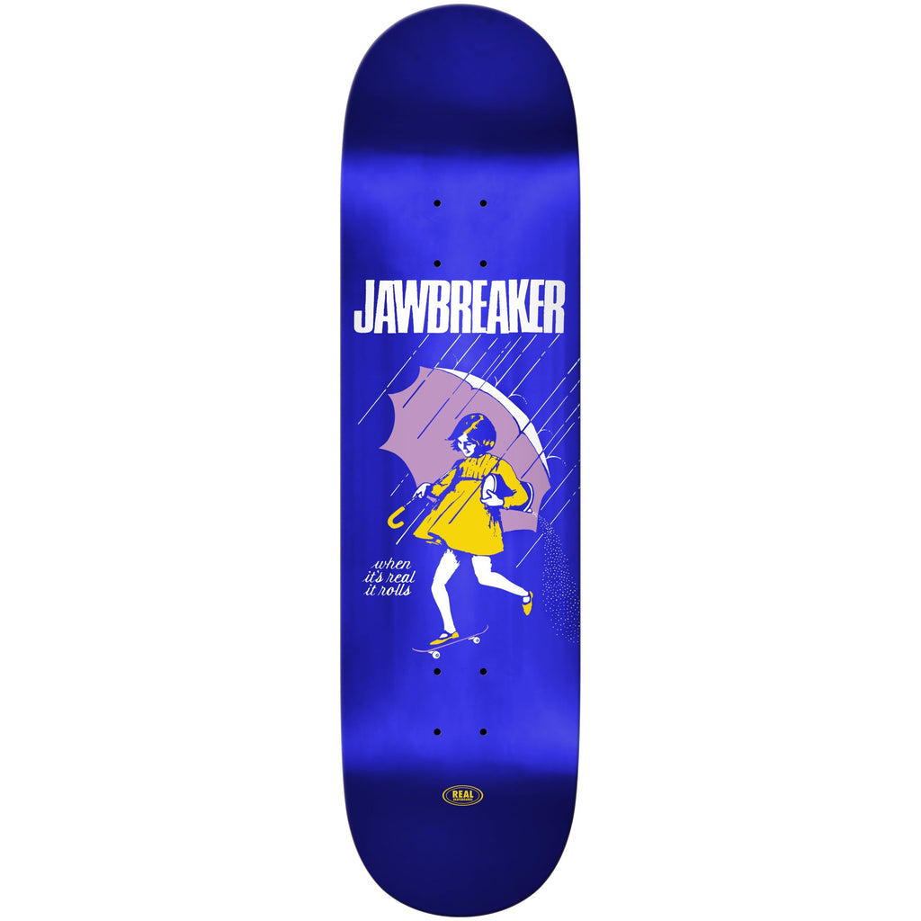 Real Skateboard Deck Jawbreaker Blue Foil 8.25" x 32"