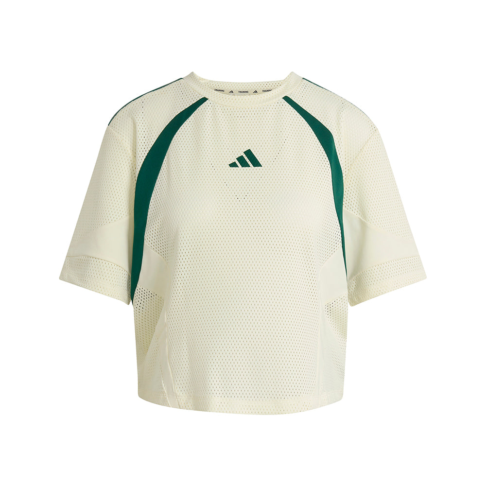 Hyperglam 3-Stripes Color Block Mesh T-Shirt