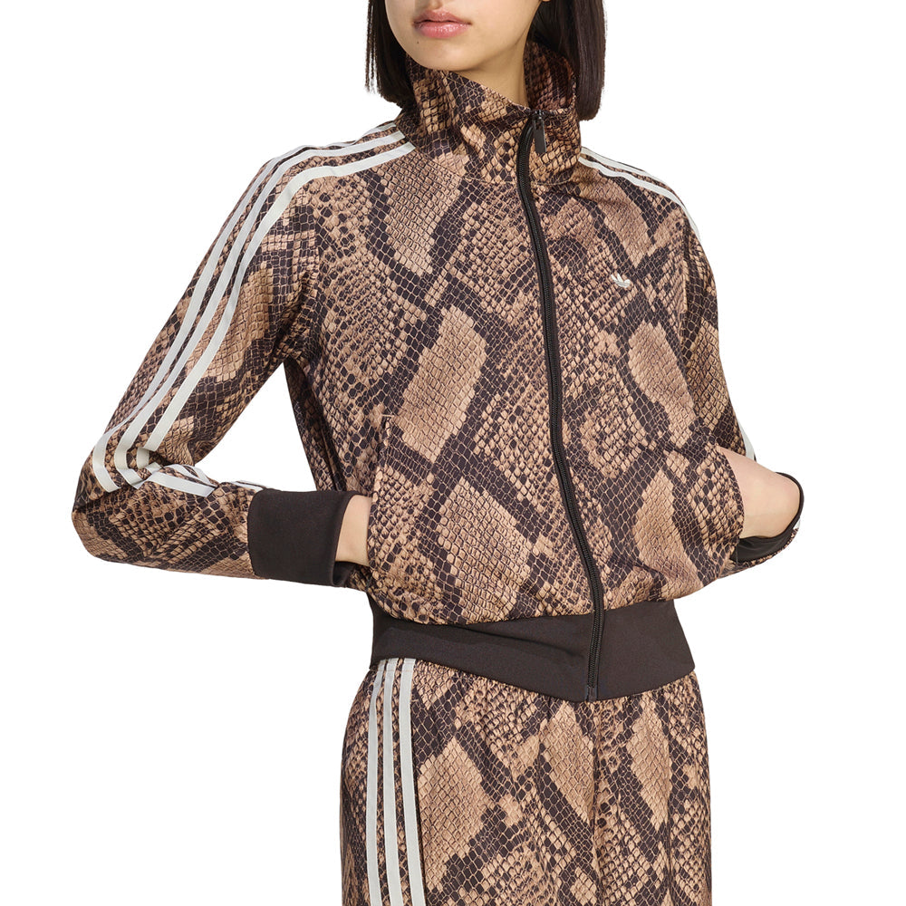 Satin Snake Print Firebird Track Jacket