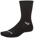 Swiftwick Aspire Quarter Crew Socks - Circuit Black XLarge