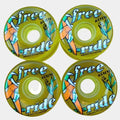 Sector 9 Free Ride Soft Cruiser Wheels 78a 65mm Clear Yellow