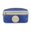 Gucci Belt Bag Body Nylon Leather Blue Beige Off The Grid