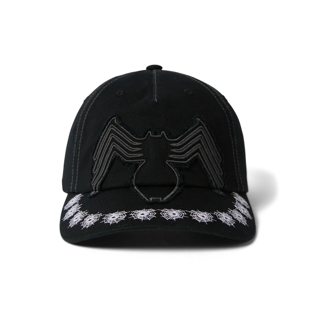 Huf X Spider-Man Venom Snapback Hat - Washed Black