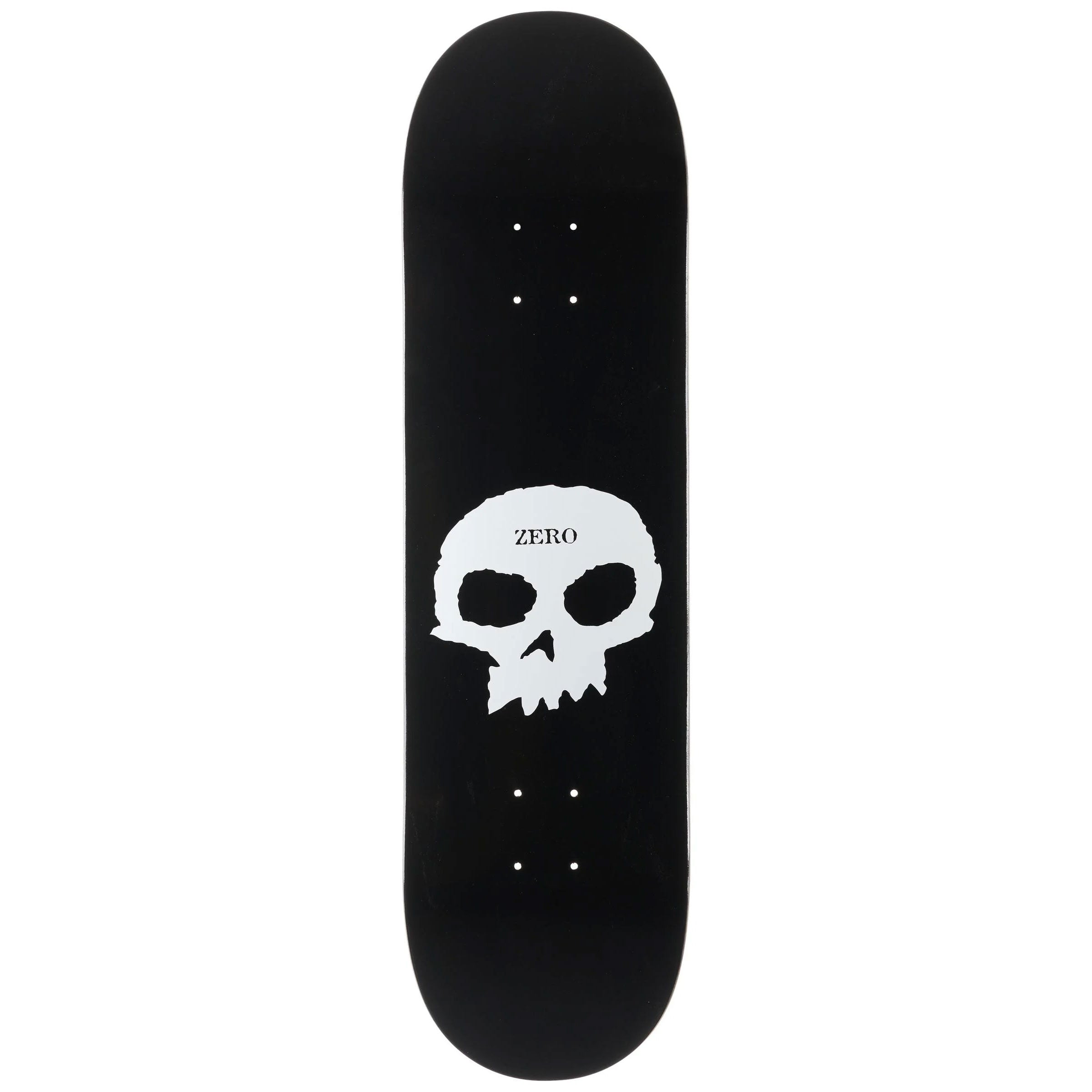 Zero Deck Single Skull Black/White 8.375" x 31.9"