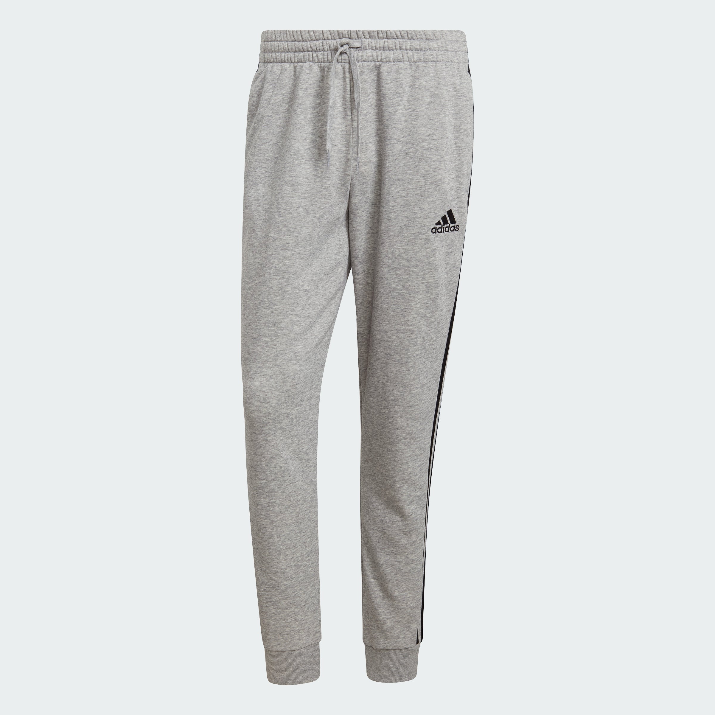Men's adidas Essentials French Terry Tapered-Cuff 3-Stripes Pants