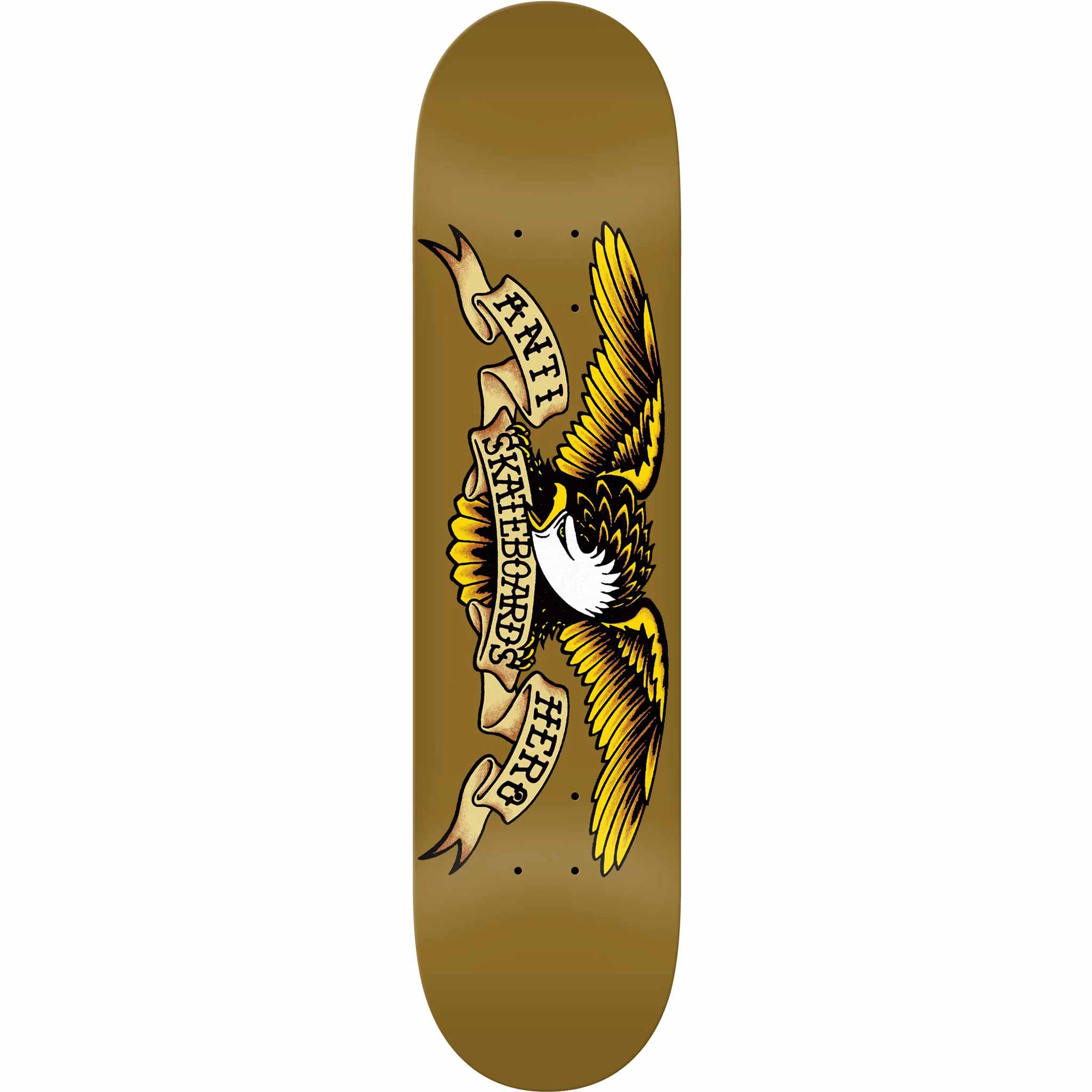 Anti Hero Team Classic Eagle Brown Skateboard Deck 8.06"